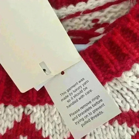 Industry Oversized  Chunky Bulky Sweater Vintage Style New Wool Blend size L - Picture 12 of 14